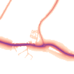 Daytime road noise heatmap for LE14 3RB