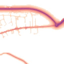 Daytime road noise heatmap for LE14 3RG