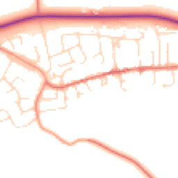 Daytime road noise heatmap for LE14 3RT