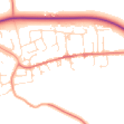 Daytime road noise heatmap for LE14 3RU