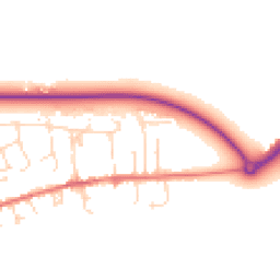 Daytime road noise heatmap for LE14 3RY