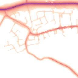 Daytime road noise heatmap for LE14 3SF