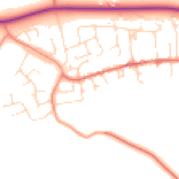 Daytime road noise heatmap for LE14 3SH