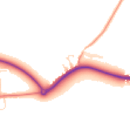 Daytime road noise heatmap for LE14 3SJ