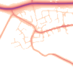 Daytime road noise heatmap for LE14 3SU