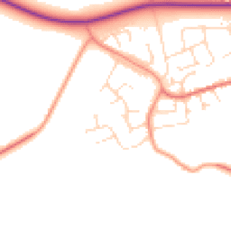 Daytime road noise heatmap for LE14 3TH