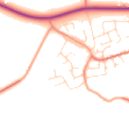 Daytime road noise heatmap for LE14 3TJ