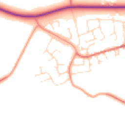 Daytime road noise heatmap for LE14 3TQ