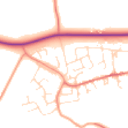 Daytime road noise heatmap for LE14 3UA