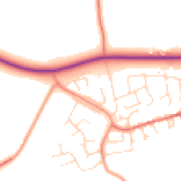 Daytime road noise heatmap for LE14 3UD