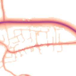Daytime road noise heatmap for LE14 3YA