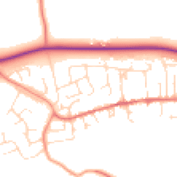 Daytime road noise heatmap for LE14 3YG