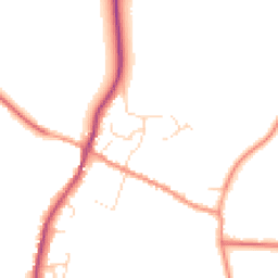 Daytime road noise heatmap for LE14 4AD