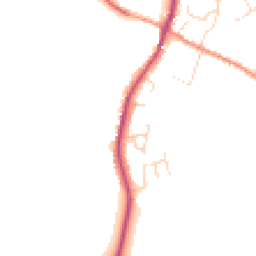Daytime road noise heatmap for LE14 4AJ