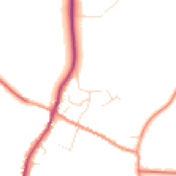 Daytime road noise heatmap for LE14 4AL