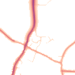 Daytime road noise heatmap for LE14 4AN