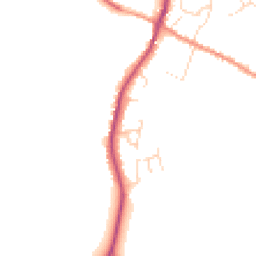 Daytime road noise heatmap for LE14 4BF