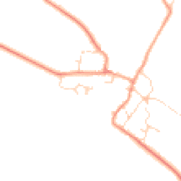 Daytime road noise heatmap for LE14 4ED