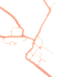 Daytime road noise heatmap for LE14 4EY