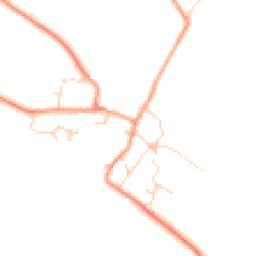 Daytime road noise heatmap for LE14 4HW