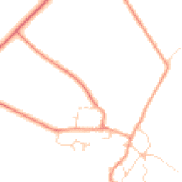 Daytime road noise heatmap for LE14 4JA