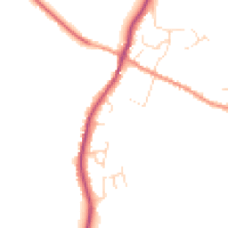 Daytime road noise heatmap for LE14 4TA