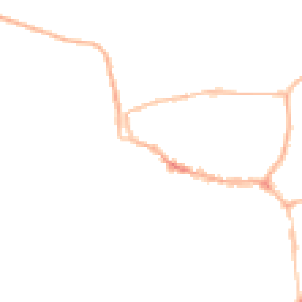 Night-time road noise heatmap for LE15 6AY