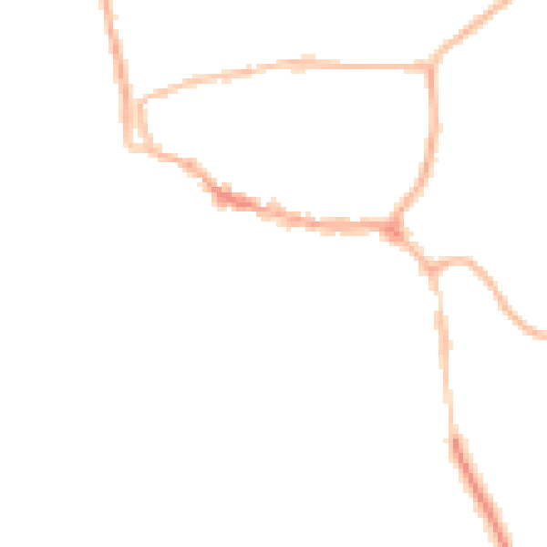 Night-time road noise heatmap for LE15 6BQ