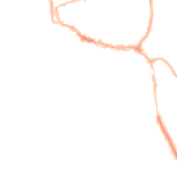 Night-time road noise heatmap for LE15 6DF