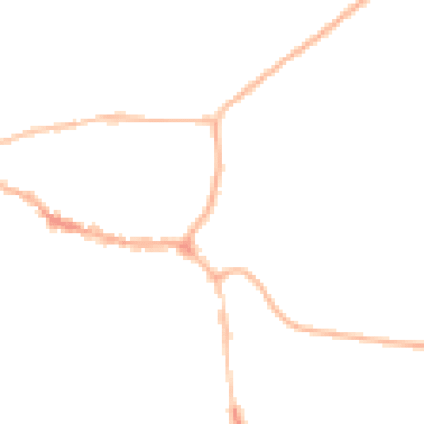 Night-time road noise heatmap for LE15 6DH