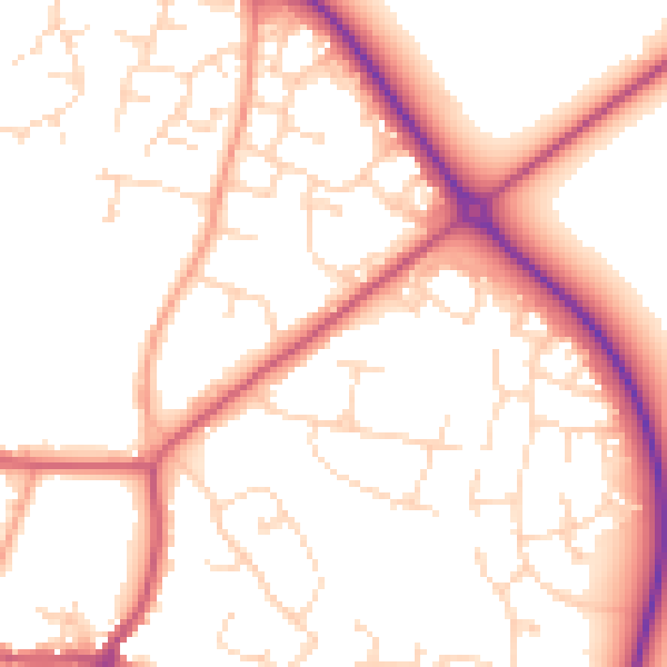 Daytime road noise heatmap for LE15 6DL