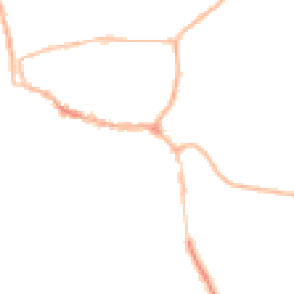 Night-time road noise heatmap for LE15 6EA