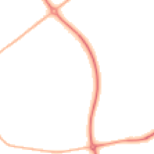 Night-time road noise heatmap for LE15 6GD