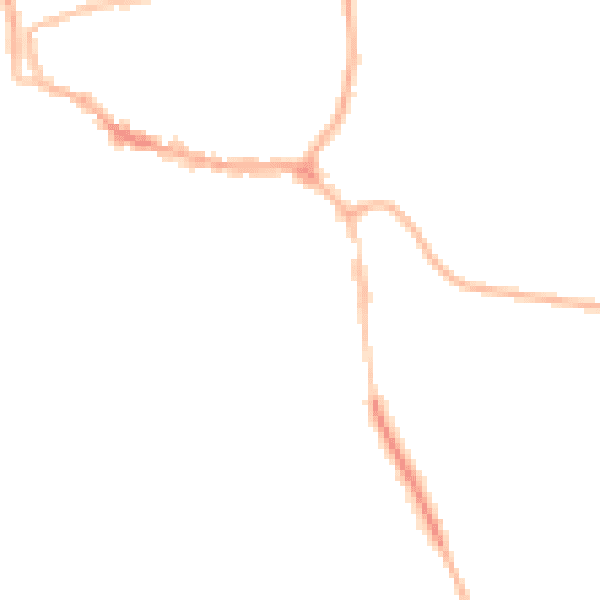 Night-time road noise heatmap for LE15 6HD