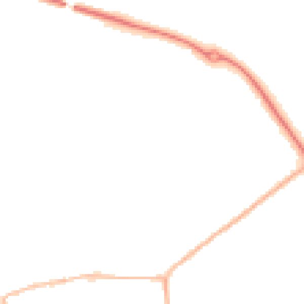 Night-time road noise heatmap for LE15 6RG