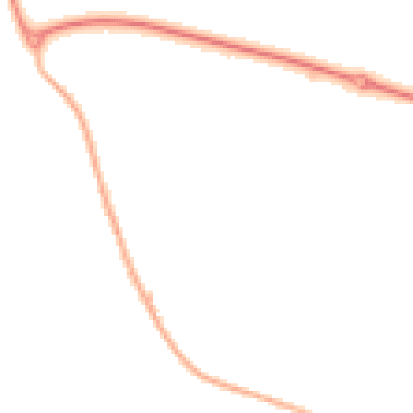 Night-time road noise heatmap for LE15 7GS