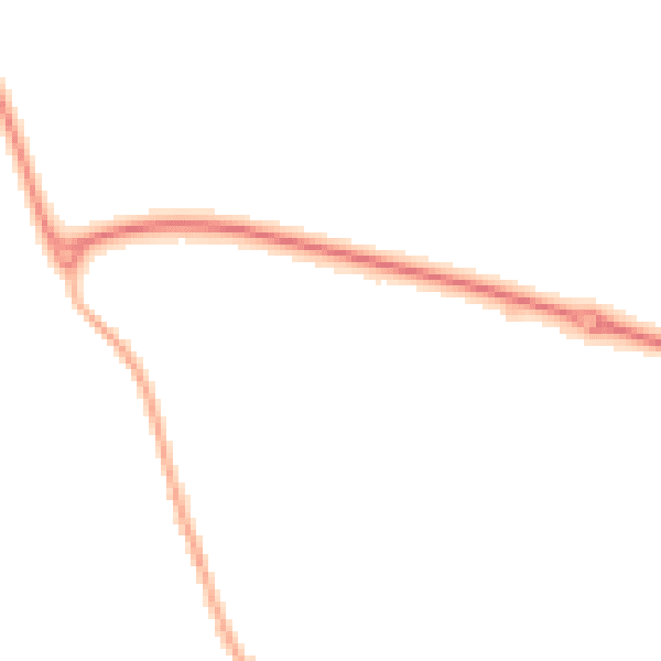 Night-time road noise heatmap for LE15 7JA