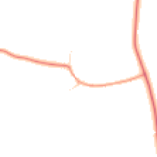 Daytime road noise heatmap for LE15 7PE