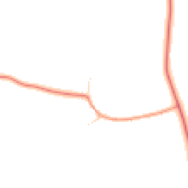 Daytime road noise heatmap for LE15 7PF