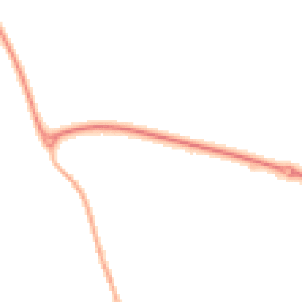 Night-time road noise heatmap for LE15 7QL