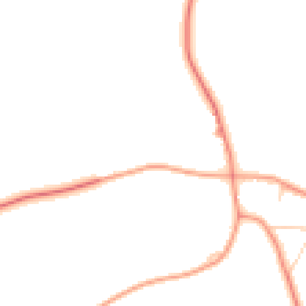 Daytime road noise heatmap for LE15 7SP