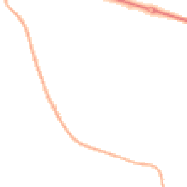 Night-time road noise heatmap for LE15 7TG
