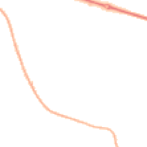 Night-time road noise heatmap for LE15 7TN