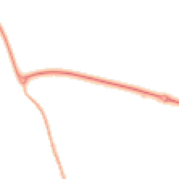 Night-time road noise heatmap for LE15 7TQ