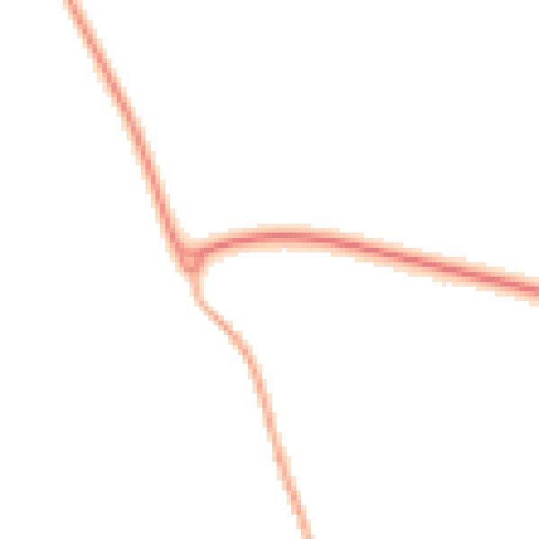 Night-time road noise heatmap for LE15 7TT