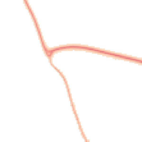 Night-time road noise heatmap for LE15 7UB