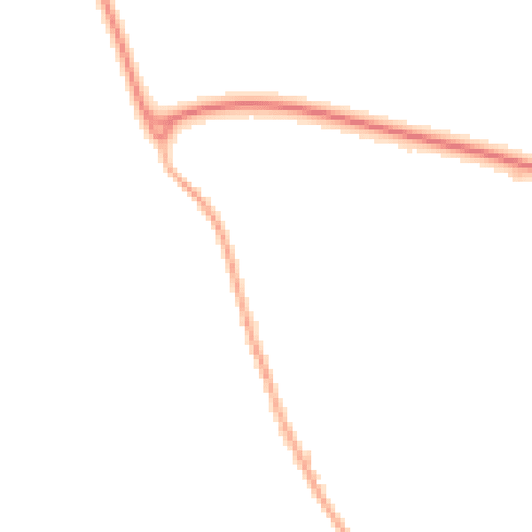 Night-time road noise heatmap for LE15 7UG