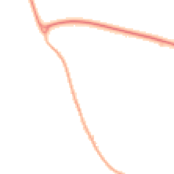Night-time road noise heatmap for LE15 7UJ
