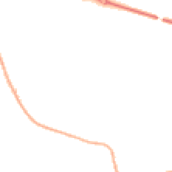 Night-time road noise heatmap for LE15 7WL