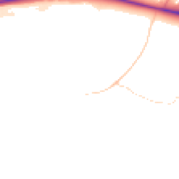 Daytime road noise heatmap for LE15 8AB